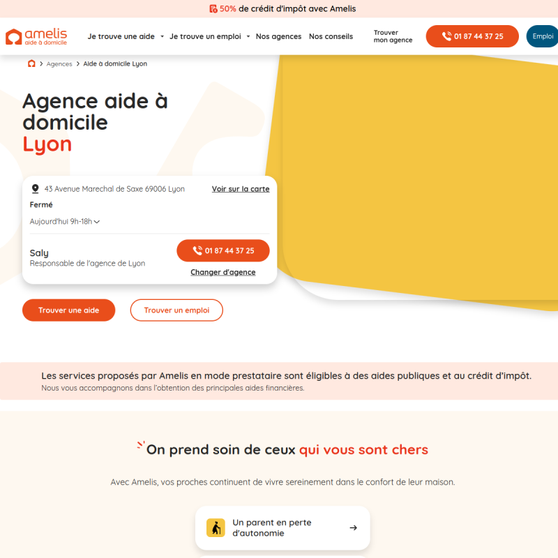 Amelis Lyon - Aide à domicile