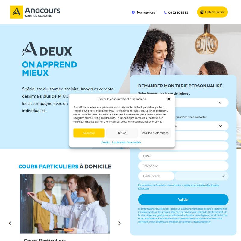 Anacours Montpellier - Soutien scolaire