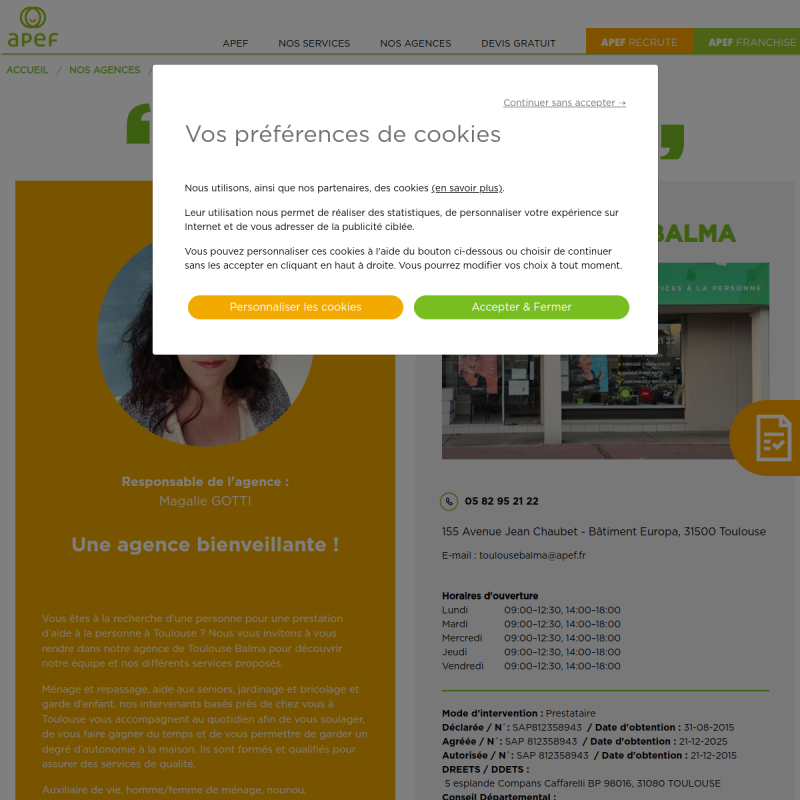 APEF Toulouse Balma - Aide à domicile, Ménage, Jardinage et Garde d'enfants