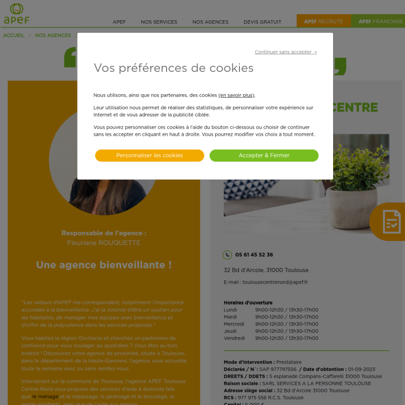 APEF Toulouse Centre-Nord - Aide à domicile, Ménage, Jardinage et Garde d'enfants