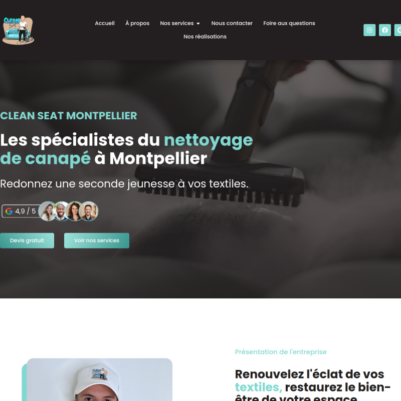 Clean Seat | Nettoyage Canapé Montpellier