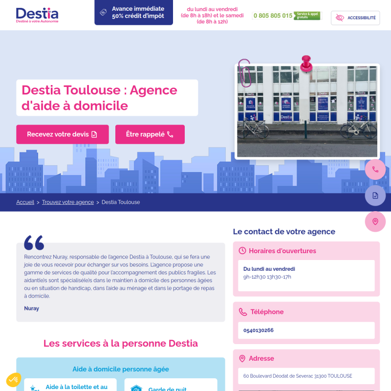 Destia Toulouse - Aide à domicile