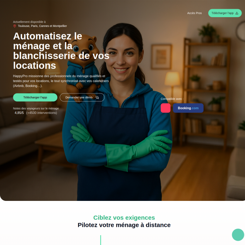 HappyPro - La conciergerie 3.0 - Locations Courtes Durées