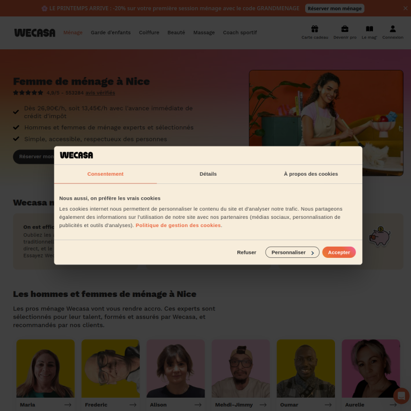 Kheloudja - Ménage à domicile & Repassage à domicile - Wecasa Ménage