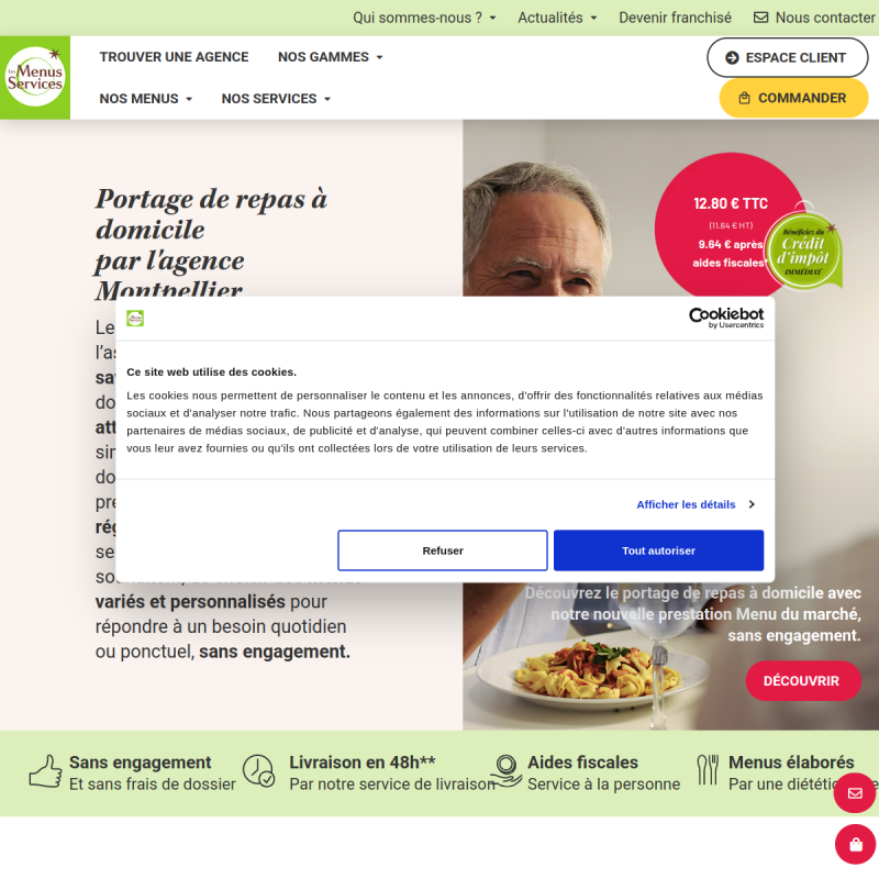 LES MENUS SERVICES MONTPELLIER - Portage de Repas