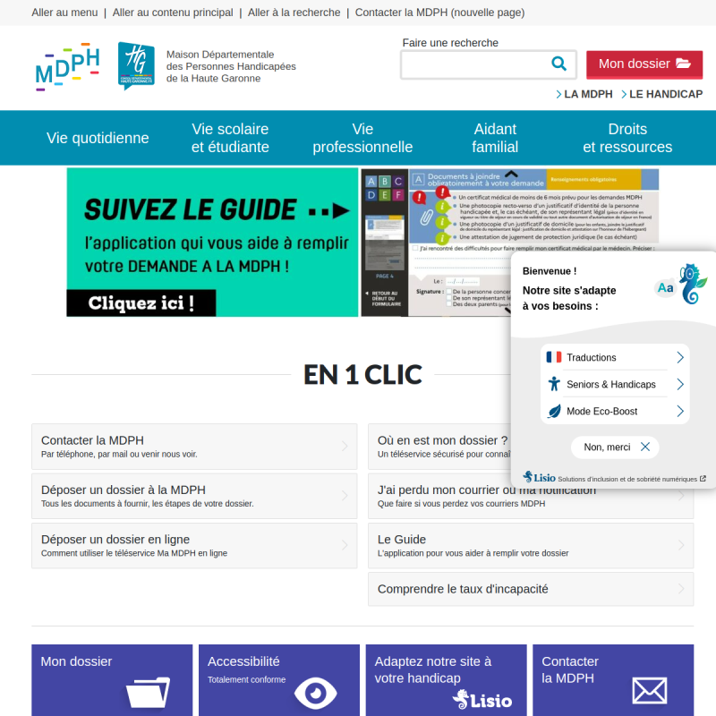 Maison départementale des personnes handicapées de la Haute-Garonne (MDPH 31)