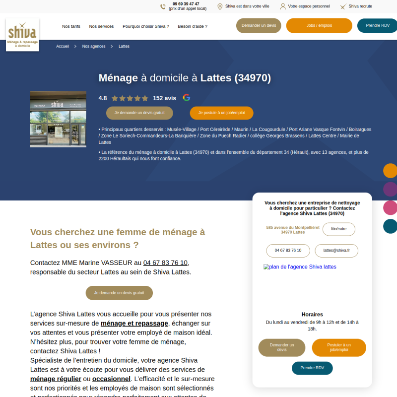 Ménage et repassage à domicile - Shiva Lattes