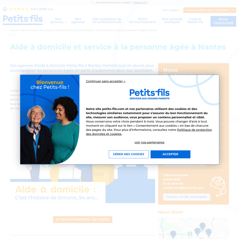 Petits-fils Nantes Rezé - Aide à domicile