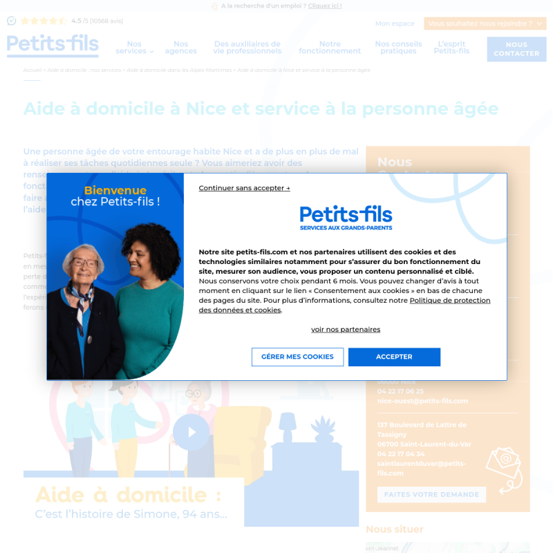 Petits-fils Nice Carabacel - Aide à domicile